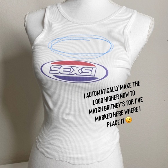 Britney Spears | Sexsi Raw Hem Tank Top - Picture 3 of 3